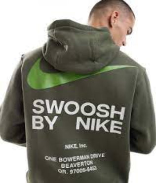 Felpa uomo con cappuccio e stampa grafica Nike Club Swoosh