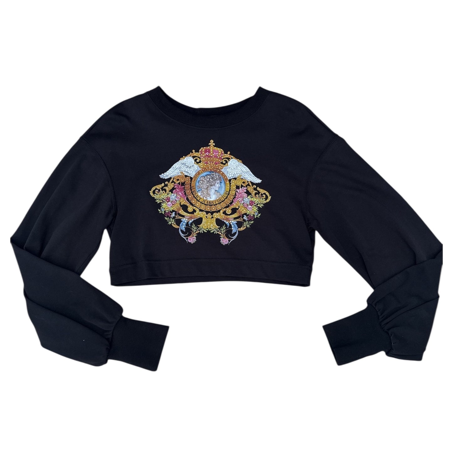 FELPA VERSACE COUTURE DONNA CROP