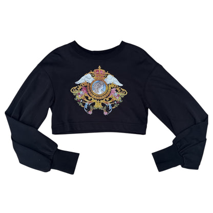 FELPA VERSACE COUTURE DONNA CROP