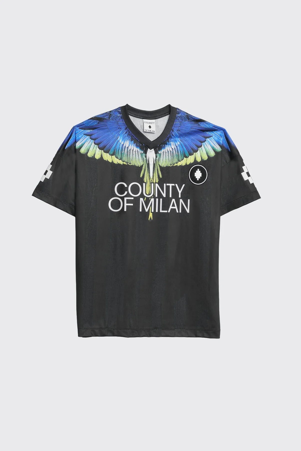 T-SHIRT SOCCER MARCELO BURLON UOMO