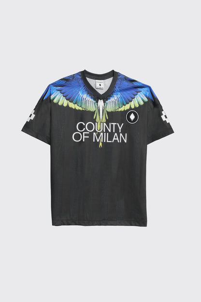 T-SHIRT SOCCER MARCELO BURLON UOMO