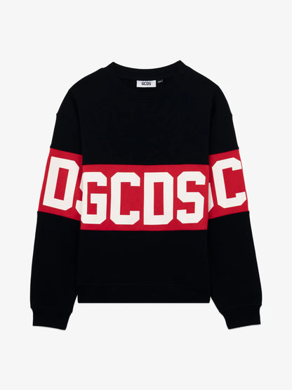 Felpa girocollo big logo GCDS bambino