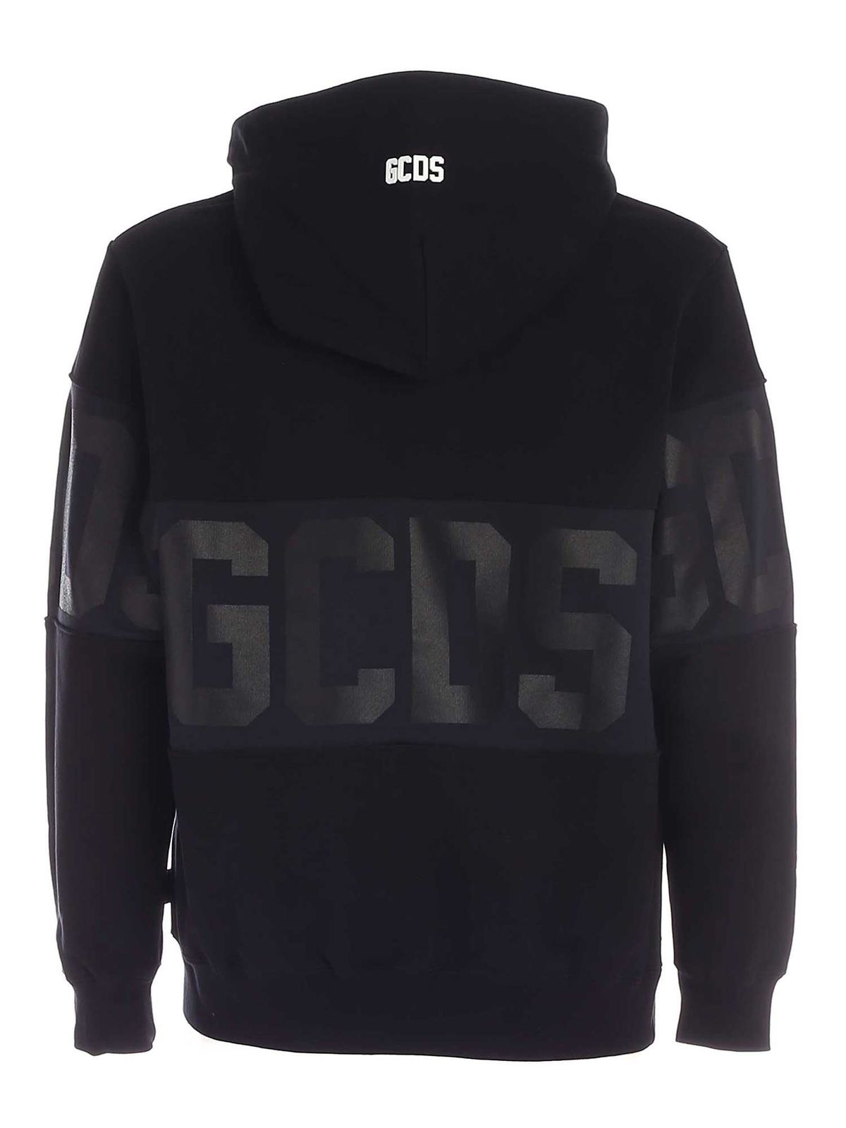 FELPA LOGO BANDA GCDS CON CAPPUCCIO