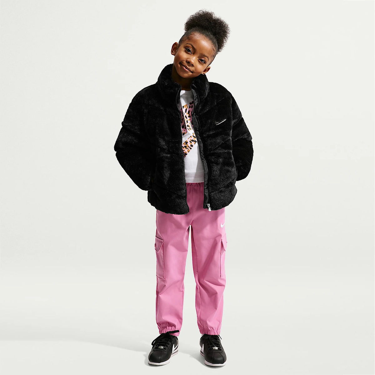 Giubbino pelliccia Nike bambina
