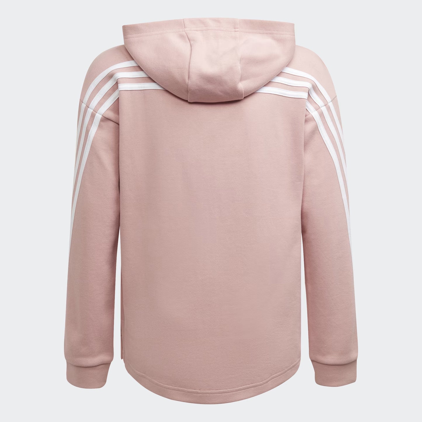 Felpa Adidas bambina con cappuccio e zip intera a 3 strisce