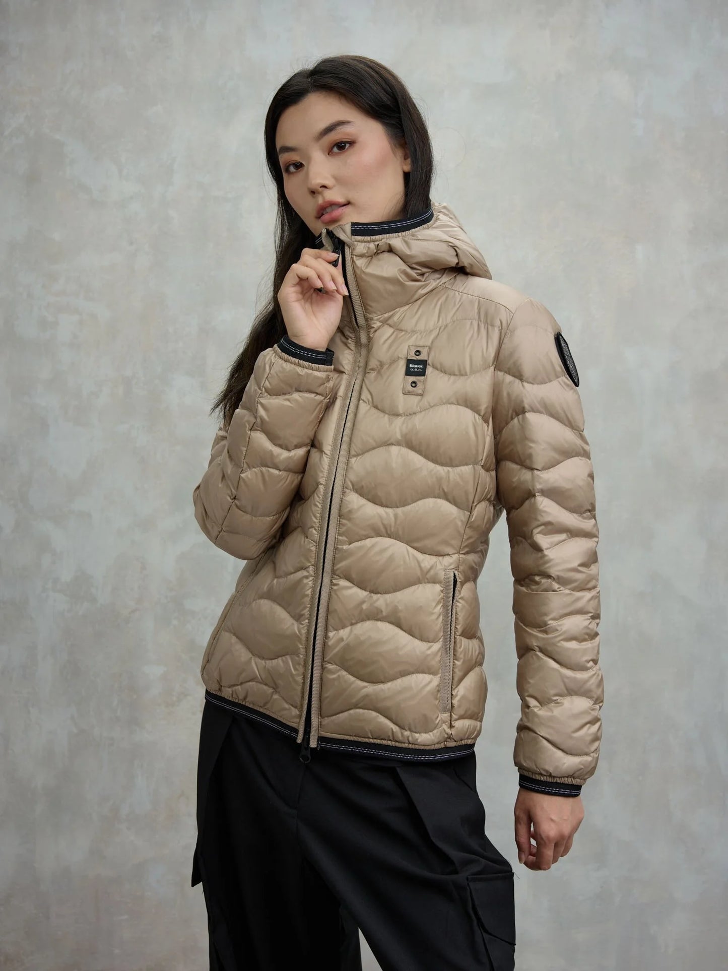 Giubbino imbottito piuma Donna Blauer