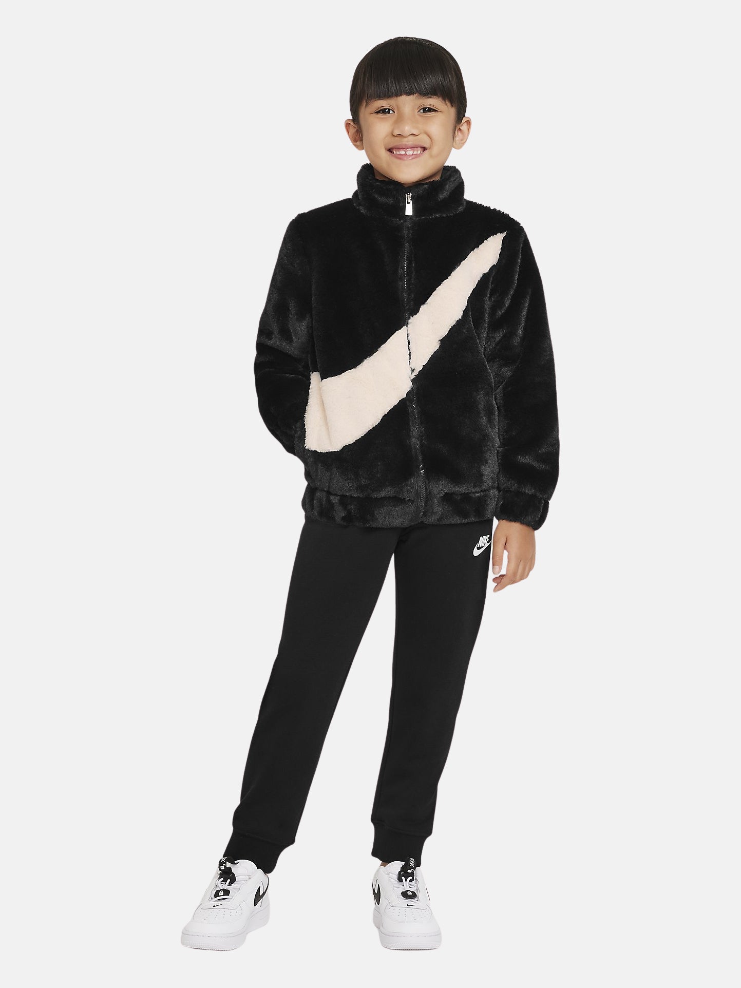 Giubbino pelliccia bambina Nike Swoosh