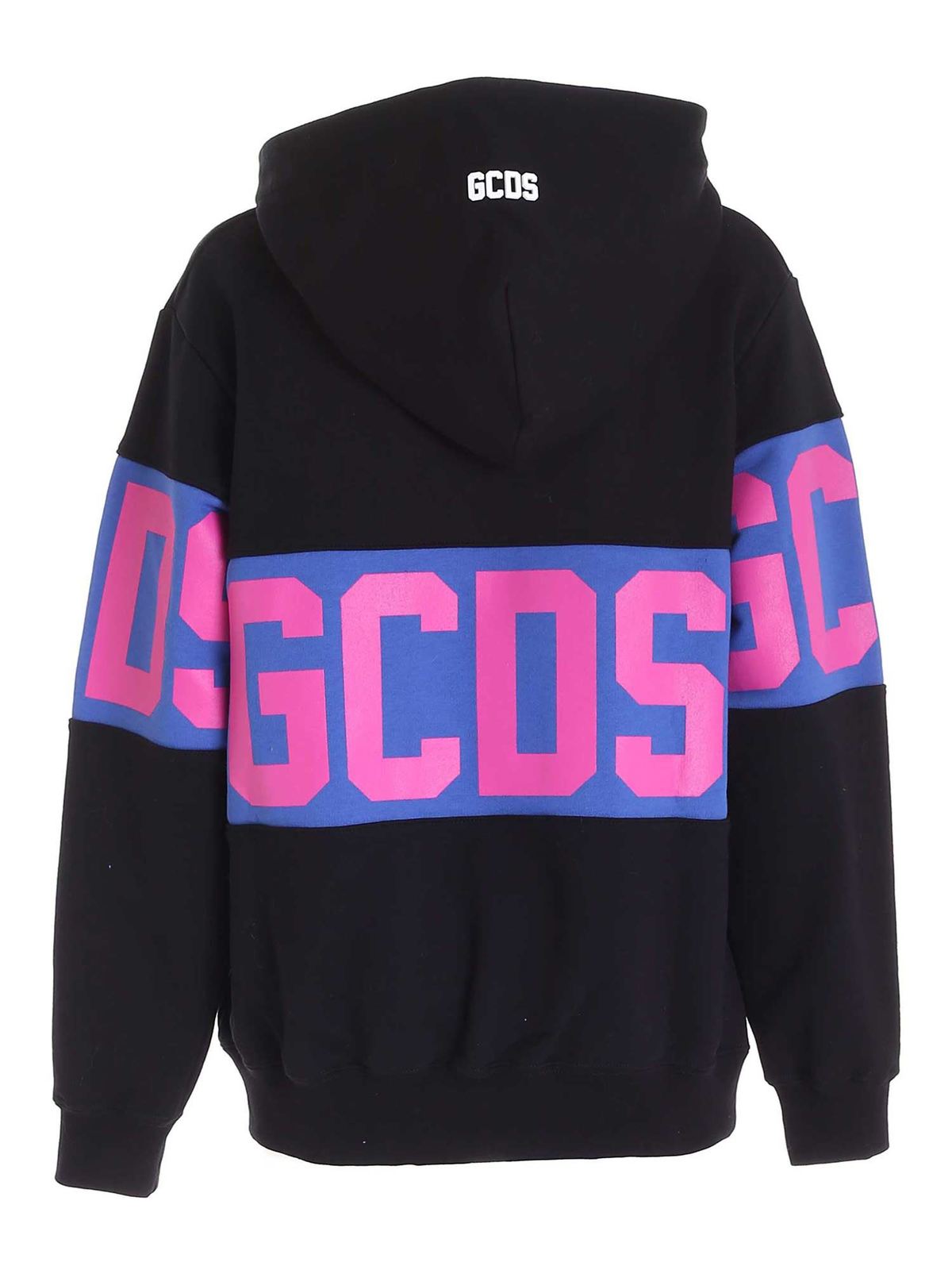 FELPA LOGO BANDA GCDS CON CAPPUCCIO