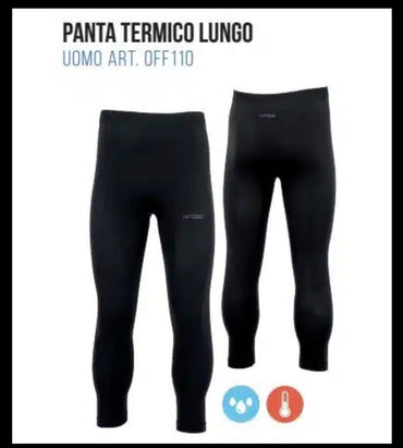 Pantalone off-side lungo nero termico