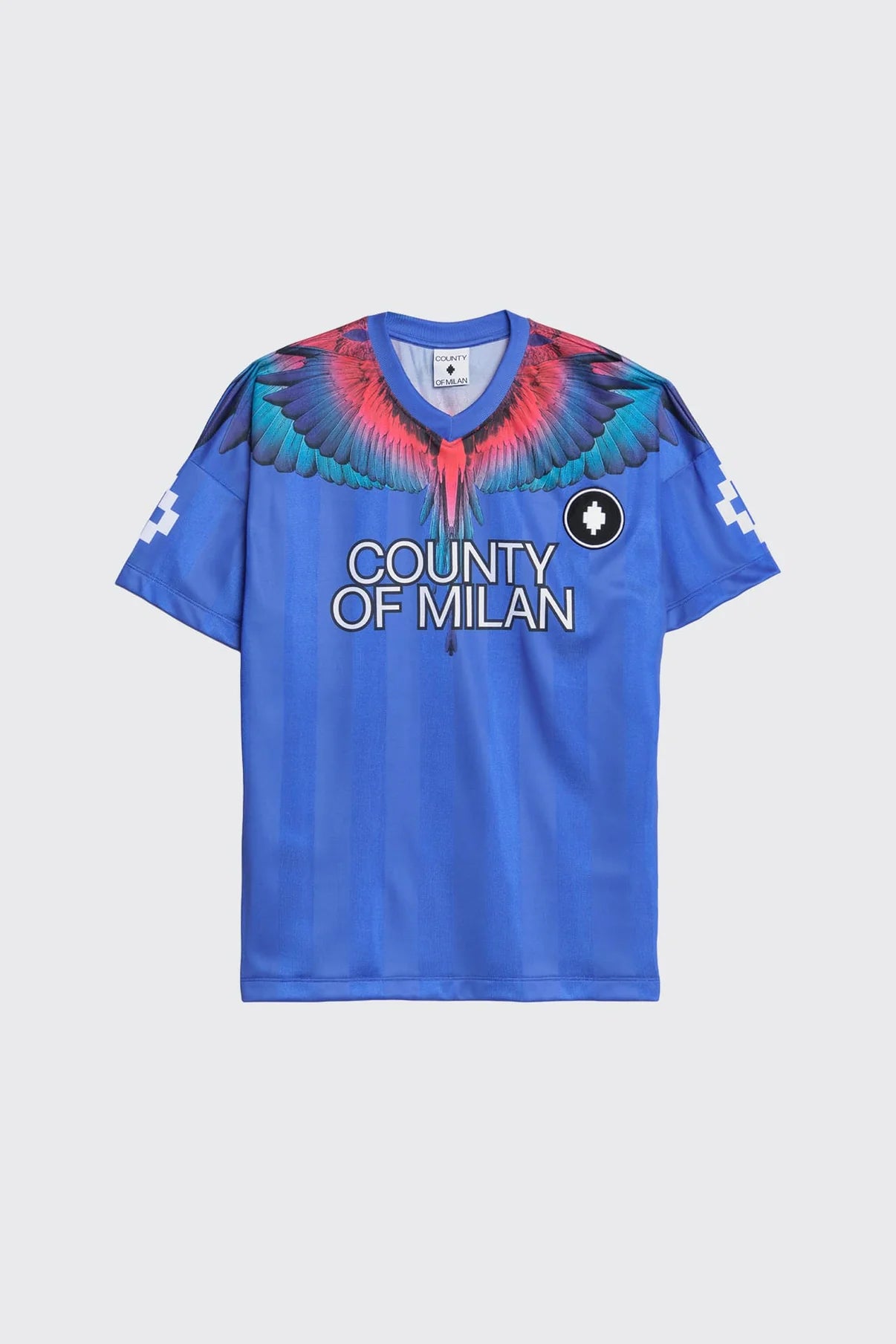 T-SHIRT SOCCER MARCELO BURLON UOMO