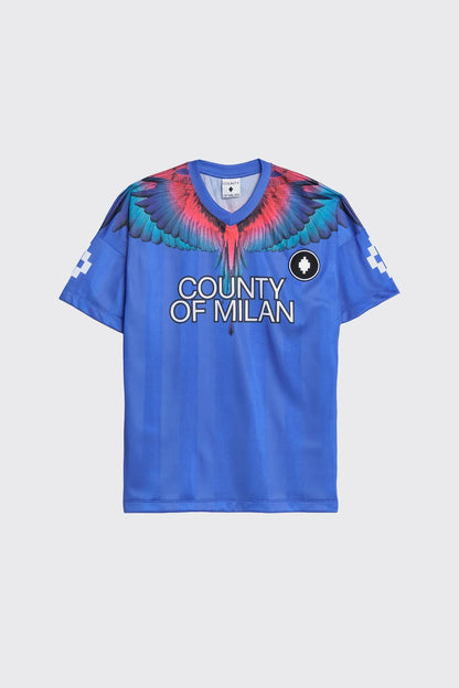 T-SHIRT SOCCER MARCELO BURLON UOMO