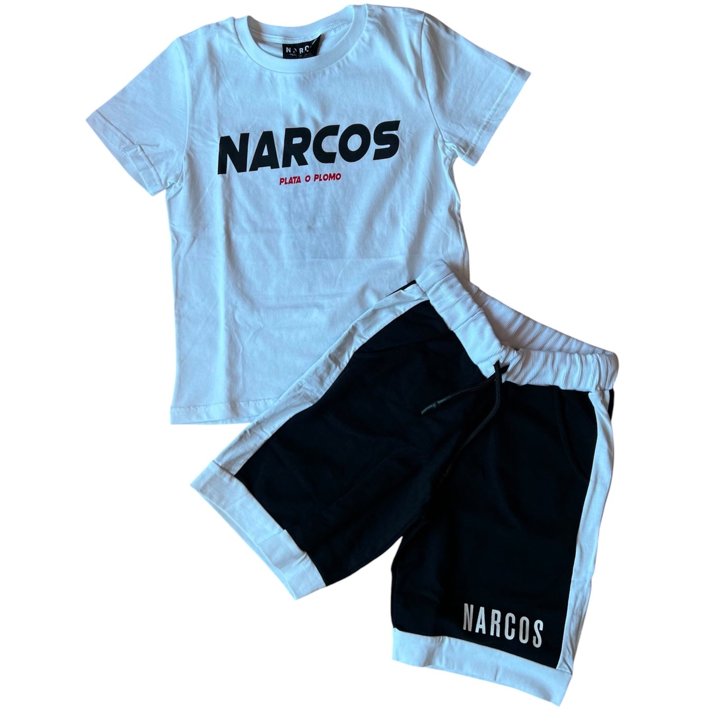 T-shirt+bermuda Narcos bambino
