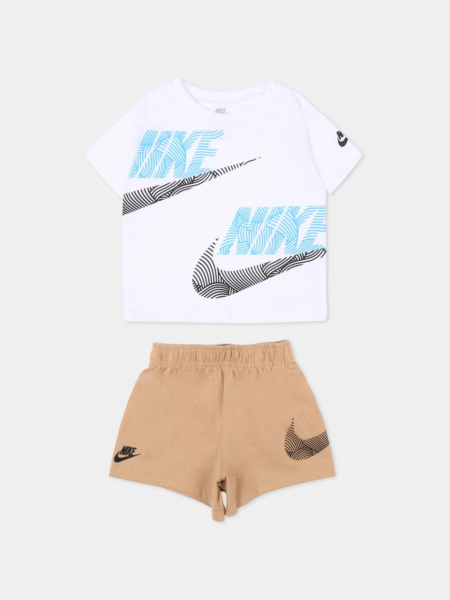 T-shirt+bermuda Nike per bambini con logo